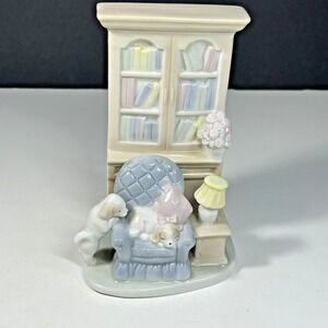 Vintage Arnart Imports Royal Carlton Figurine Puppies on Chair 1986